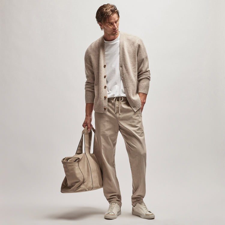 Cotton Twill Pant in Toast Pigment | James Perse Los Angeles