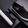 Men's Coastal Canvas Slip On in Black | James Perse Los Angeles