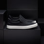 Men's Coastal Canvas Slip On in Black | James Perse Los Angeles