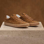 Men's Suede Retro Sneaker in Tabacco | James Perse Los Angeles