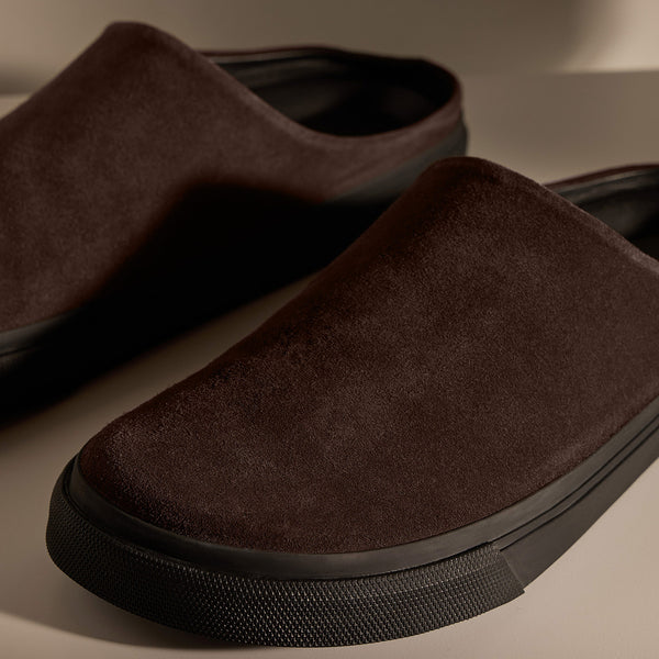 Men's Suede Clog in Cafe | James Perse Los Angeles