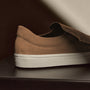 Men's Coastal Suede Slip On in Chestnut | James Perse Los Angeles