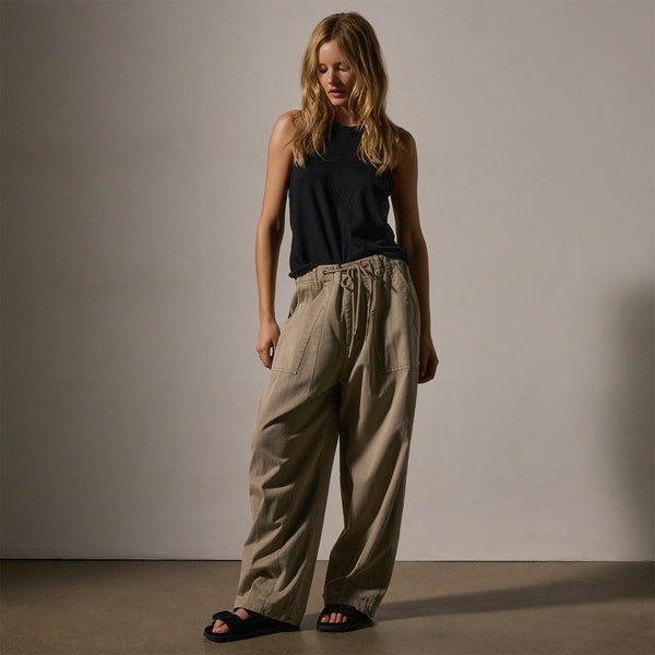 Oversized Military Pant in Overcast Pigment | James Perse Los Angeles