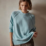 Cotton Cashmere Blend Pullover in Baby Blue | James Perse Los Angeles
