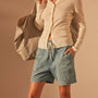 Pull On Denim Short in Bleach Wash | James Perse Los Angeles