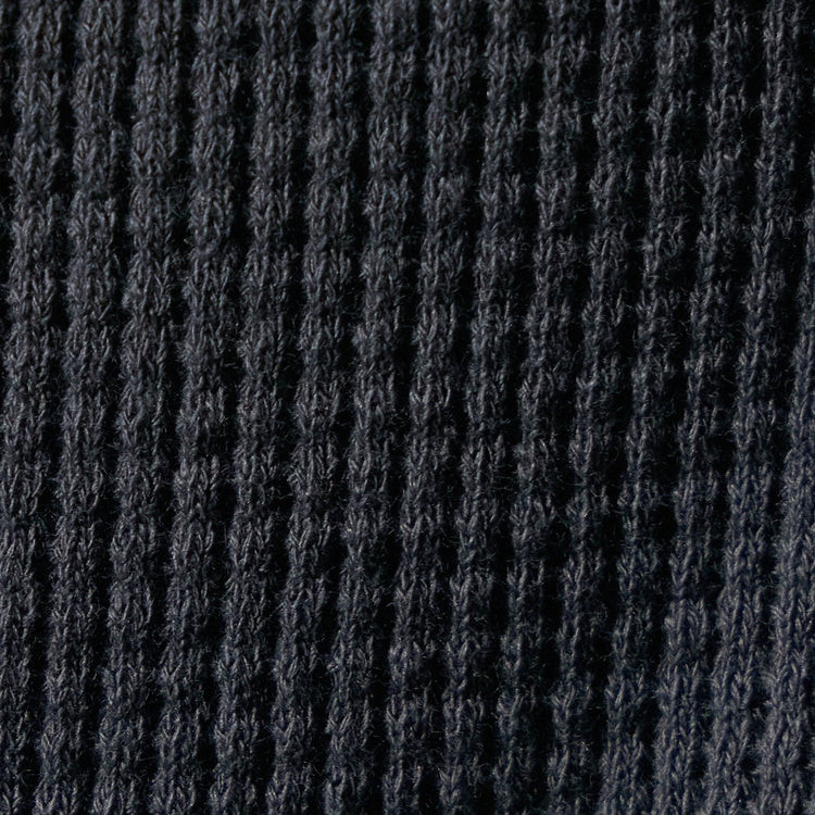 Cotton Linen Waffle Henley in Asphalt | James Perse Los Angeles