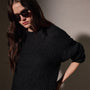 Low Gauge Cashmere Crew  in Black | James Perse Los Angeles