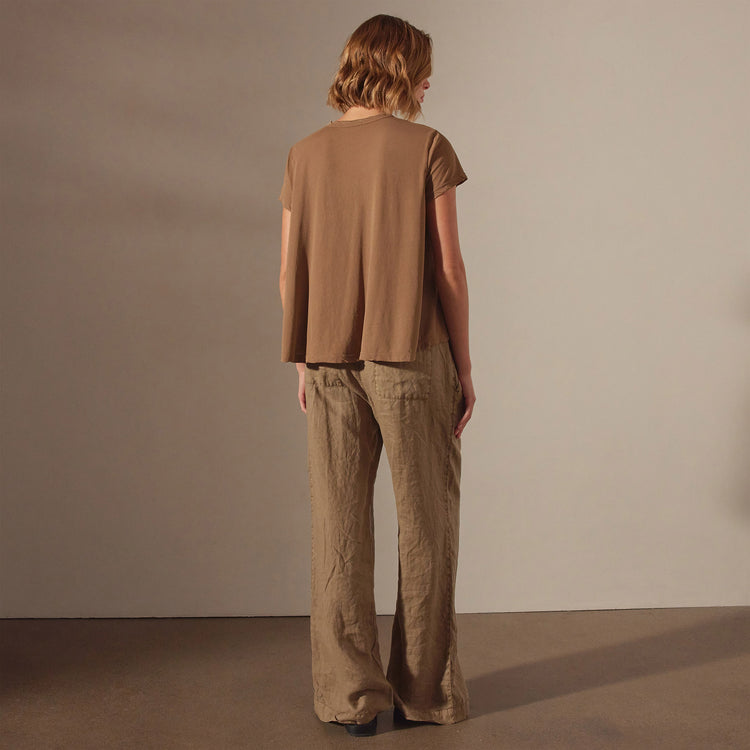 High Gauge Fresca Baby Doll Tee in Cashew | James Perse Los Angeles