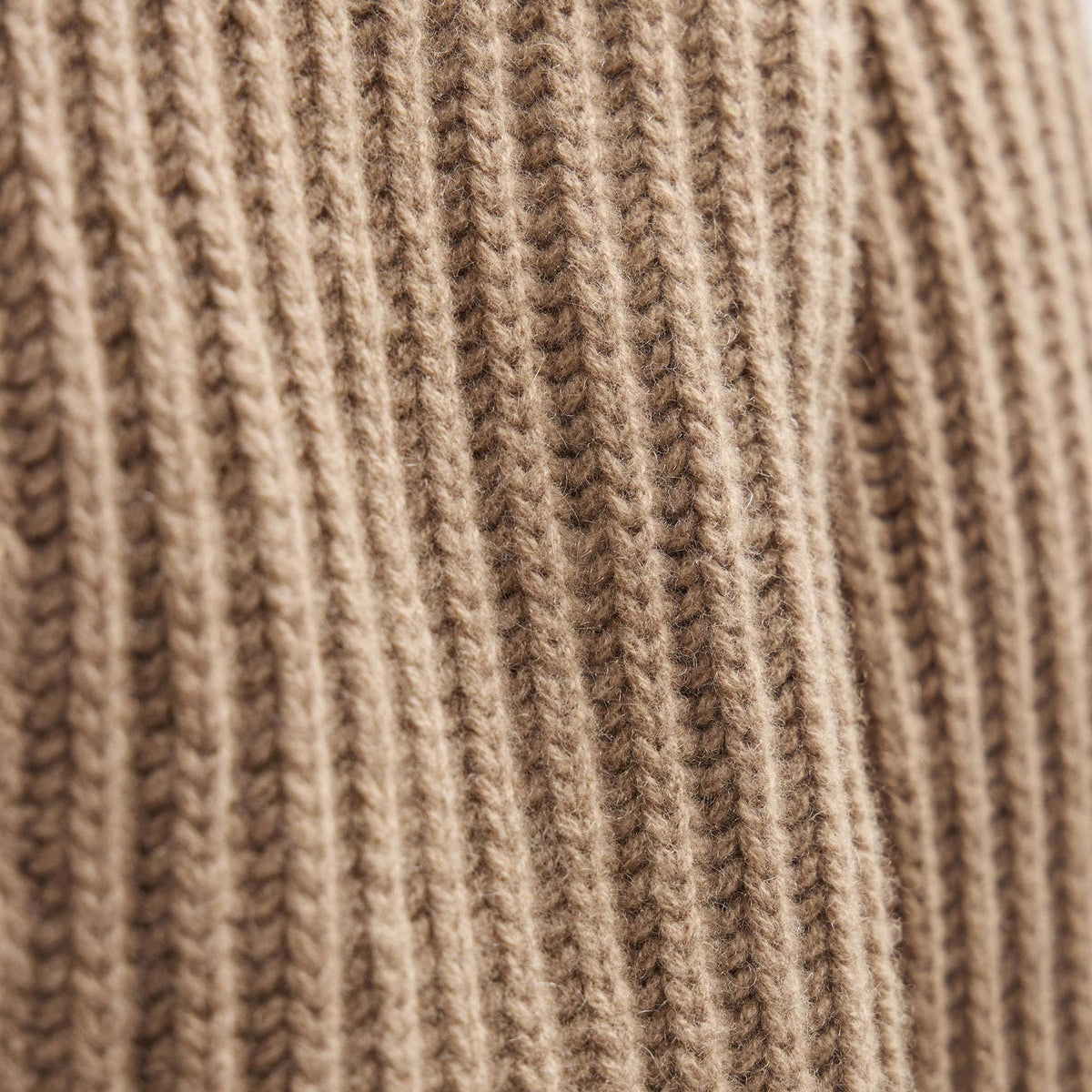 Recycled Cashmere Zip Funnel Neck in Coffee/Stucco | James Perse Los Angeles