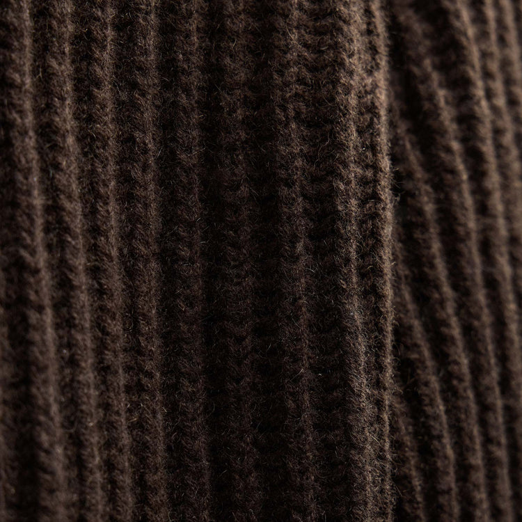 Recycled Cashmere Zip Funnel Neck in Kona/Black | James Perse Los Angeles