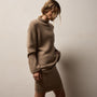 Heavy Spun Cashmere Sweater in Coffee | James Perse Los Angeles