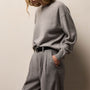 Spun Cashmere Crew Neck in Heather Grey | James Perse Los Angeles