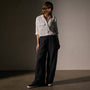 Pocket Cropped Shirt in White | James Perse Los Angeles