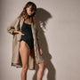 Pocket Shirt Swing Dress in Overcast Pigment | James Perse Los Angeles
