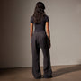 Garment DyedLinen Pleated Pant in Magma Pigment | James Perse in Los Angeles