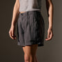 Linen Pleated Short in Magma Pigment | James Perse Los Angeles