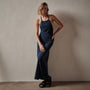 Stretch Velvet Halter Dress in Constellation | James Perse Los Angeles