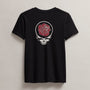 Women's Grateful Dead Rose Short Sleeve Crew in Black/Red | James Perse Los Angeles