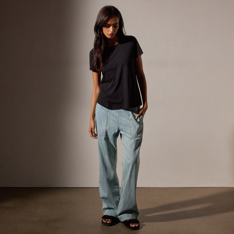 Vintage Little Boy Tee in Black | James Perse Los Angeles