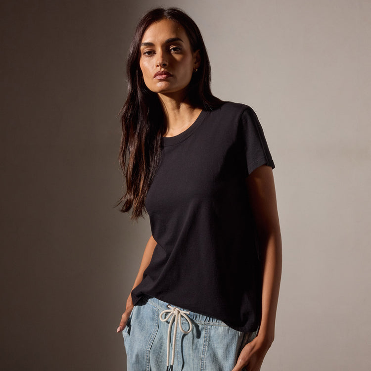 Women's Classic Tee Shirt Gift Set in Black, White, Blue Noir Pigment, Degas Pigment | James Perse Los Angeles