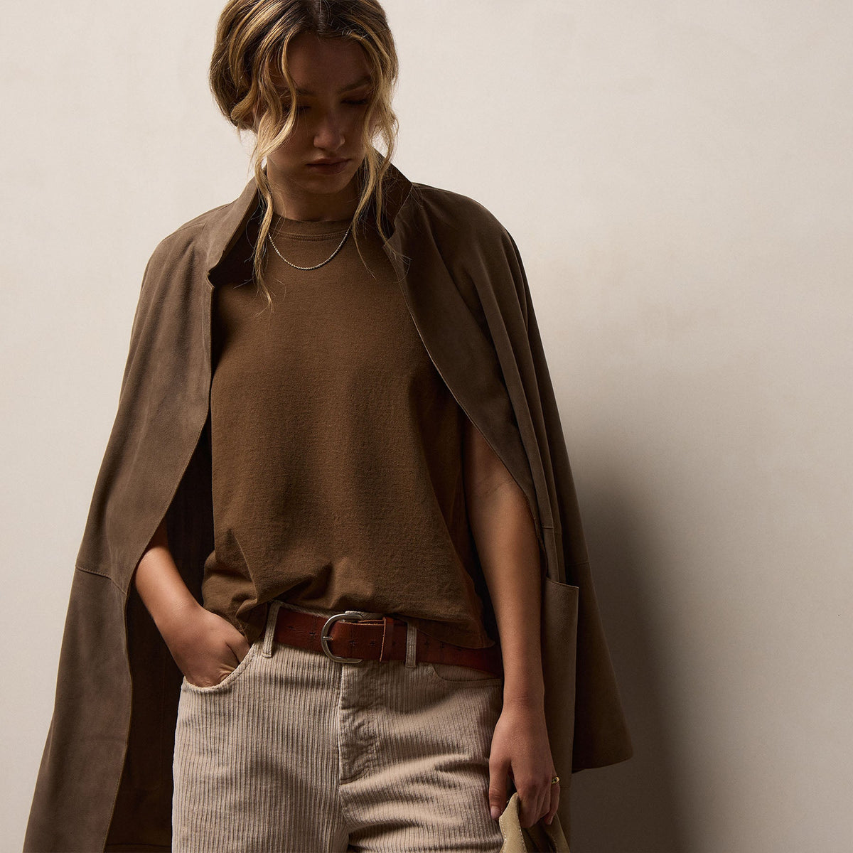 Vintage Little Boy Tee in Gingerbread Pigment | James Perse Los Angeles