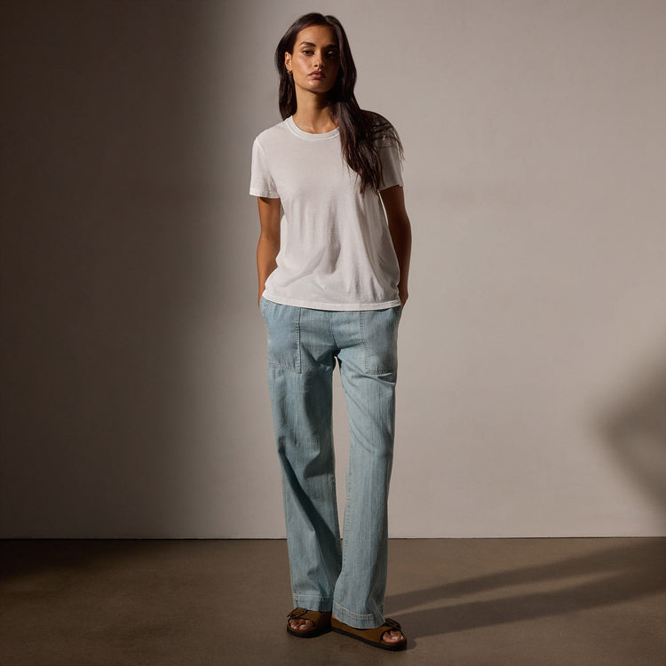 Vintage Little Boy Tee in White | James Perse Los Angeles