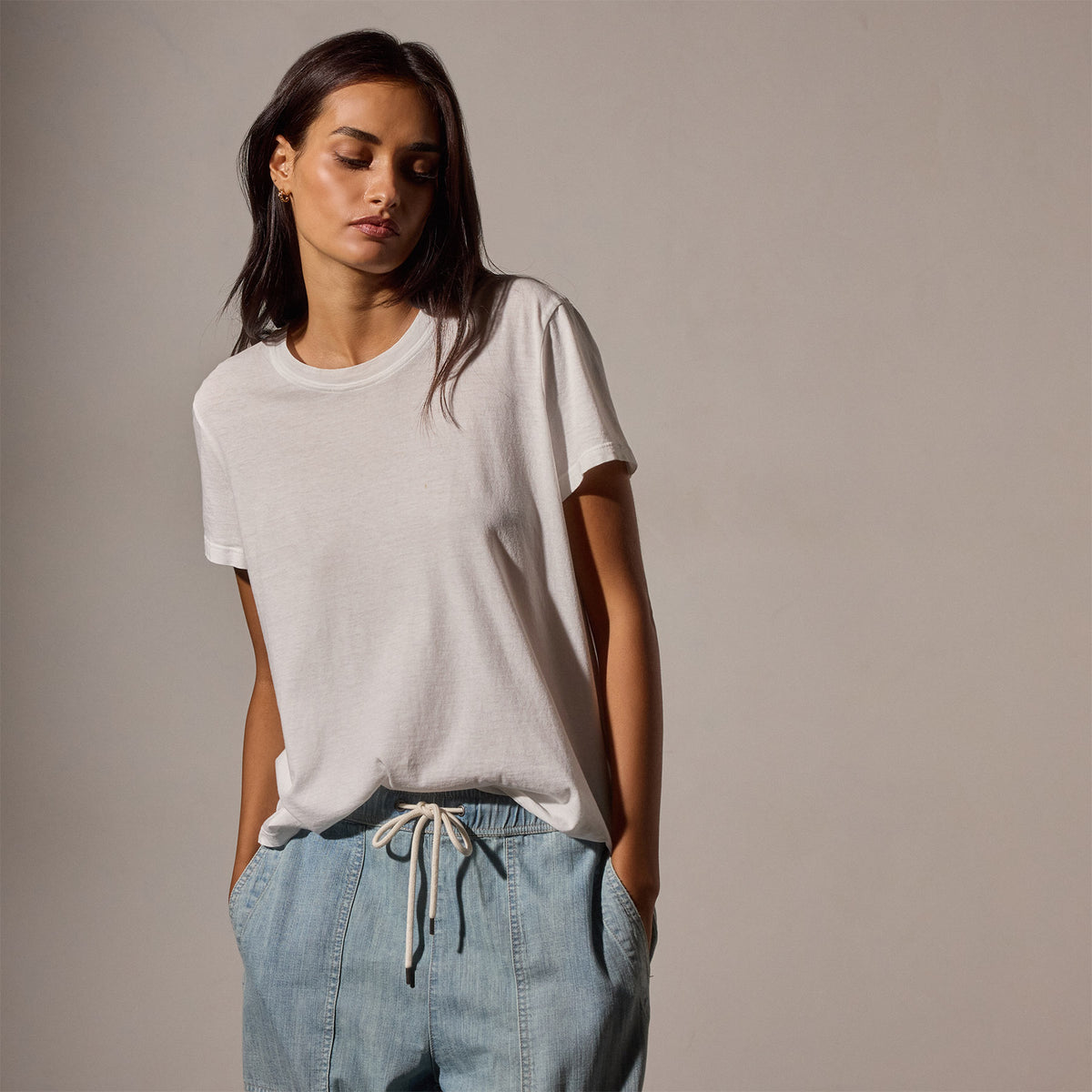 Vintage Little Boy Tee in White | James Perse Los Angeles