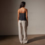 Lightwieght Matte Sateen Cami in  Black | James Perse in Los Angeles