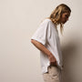 Heavy Luxe Jersey Oversized Tee in White | James Perse Los Angeles