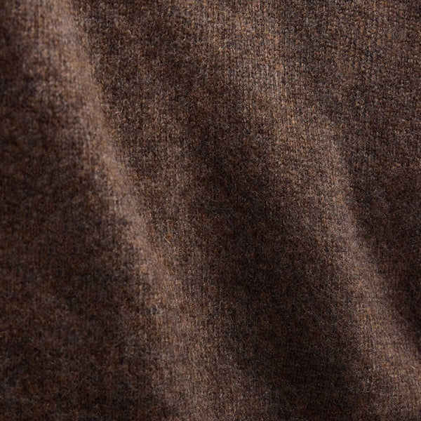 Lightweight Textured Cashmere Crew in Bark | James Perse Los Angeles