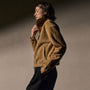 Suede Shrunken Jacket in Sand | James Perse Los Angeles