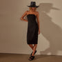 Nylon Knit Strapless Dress in Black | James Perse Los Angeles