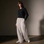 Cashmere Cropped Crew Neck in Black | James Perse Los Angeles