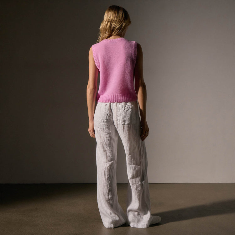 Open Knit Cashmere Vest in Blossom | James Perse Los Angeles