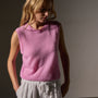 Open Knit Cashmere Vest in Blossom | James Perse Los Angeles