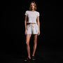 Grateful Dead Sweat Short in White/ Grey | James Perse Los Angeles
