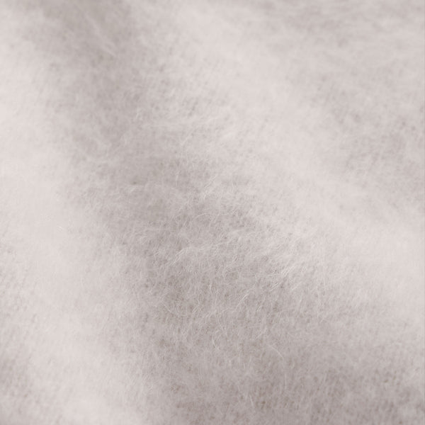 Fuzzy Cashmere Crew Neck in Pearl | James Perse Los Angeles