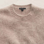 Fuzzy Cashmere Crew Neck in Soft Beige | James Perse Los Angeles