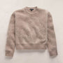Fuzzy Cashmere Crew Neck in Soft Beige | James Perse Los Angeles
