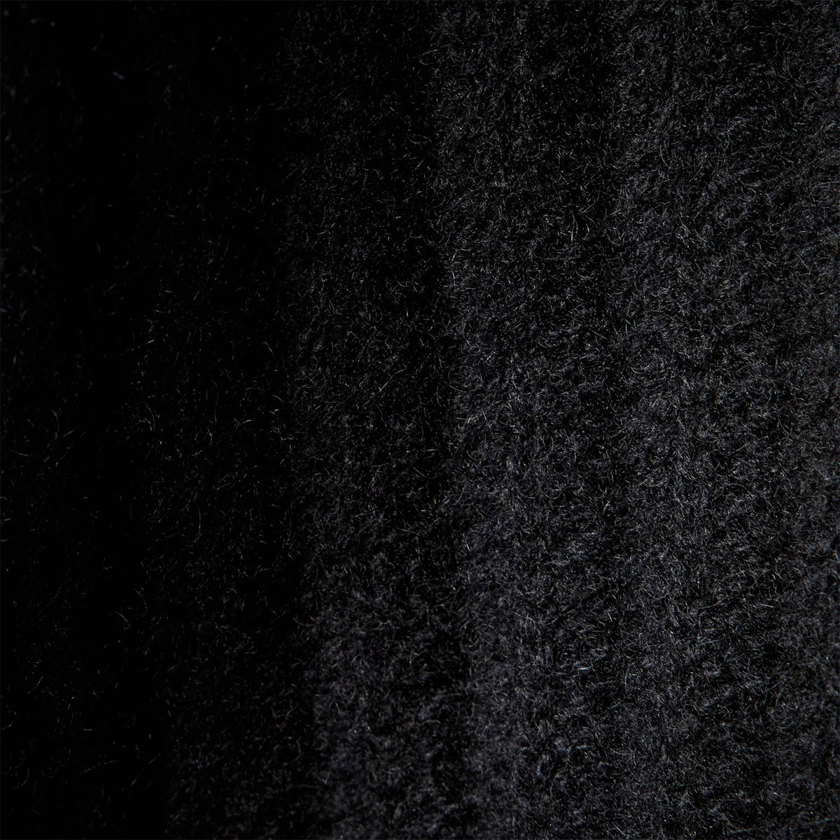 Ribbed Cashmere Funnel Neck in Black | James Perse Los Angeles