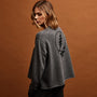 Women's Grateful Dead Cashmere Crew Set in Prussian/Flannel | James Perse Los Angeles