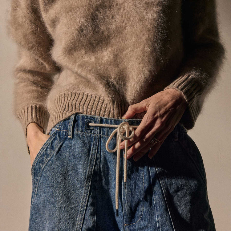 Denim Military Pant in Medium Wash | James Perse Los Angeles