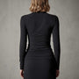 Shoreline Ruched Top in Black | James Perse Los Angeles