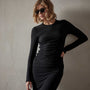 Shoreline Ruched Top in Black | James Perse Los Angeles