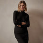 Tencel Cashmere Turtleneck in Black | James Perse Los Angeles