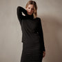 Tencel Cashmere Turtleneck in Black | James Perse Los Angeles