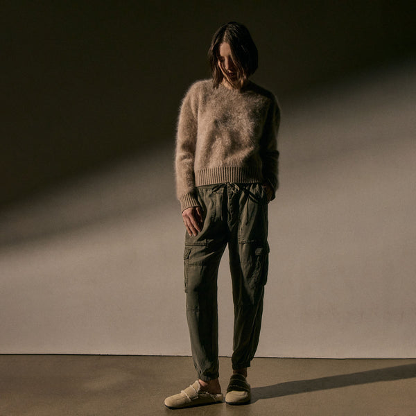 Soft Fluid Cargo Pant - Birch Pigment