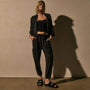 Soft Fluid Cargo Pant in Black | James Perse Los Angeles