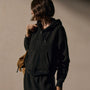 Vintage Cozy Zip Hoodie in Black | James Perse Los Angeles