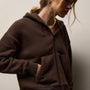 Cozy Fleece Zip Hoodie in Porcupine | James Perse Los Angeles